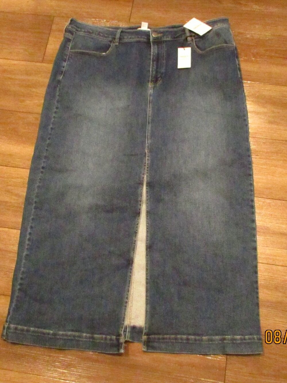 FOREVER 21+ 3X DENIM MAXI SKIRT